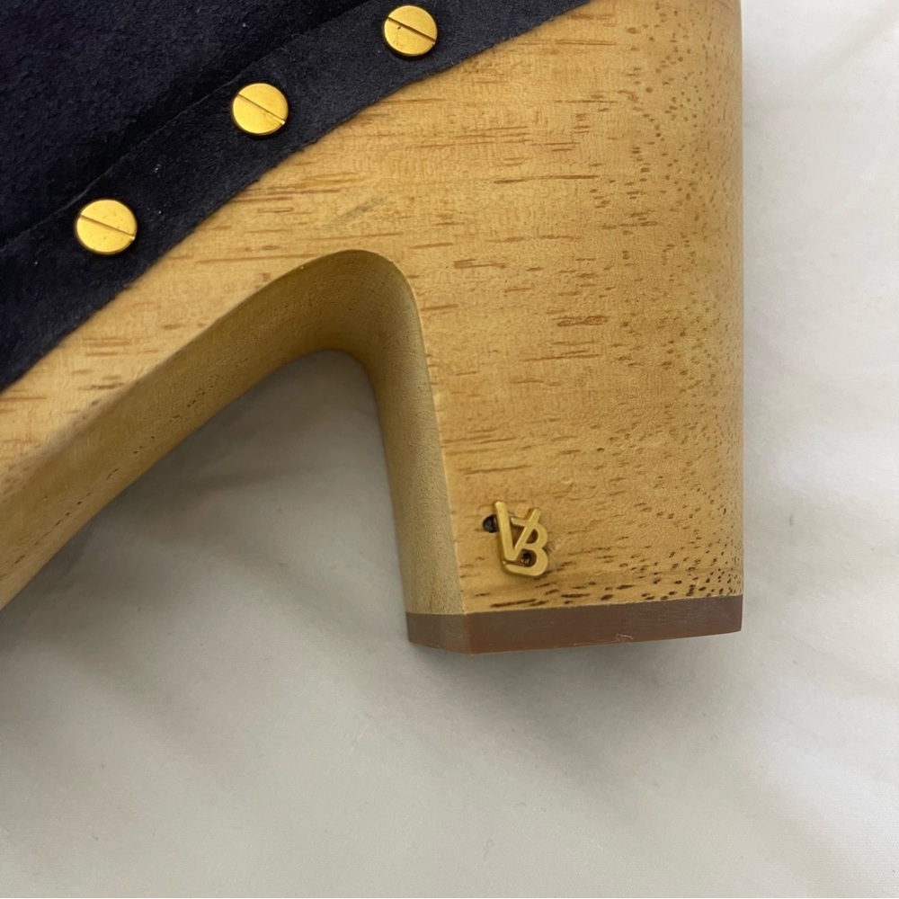 Veronica Beard Navy Clogs - Picture 8 of 14